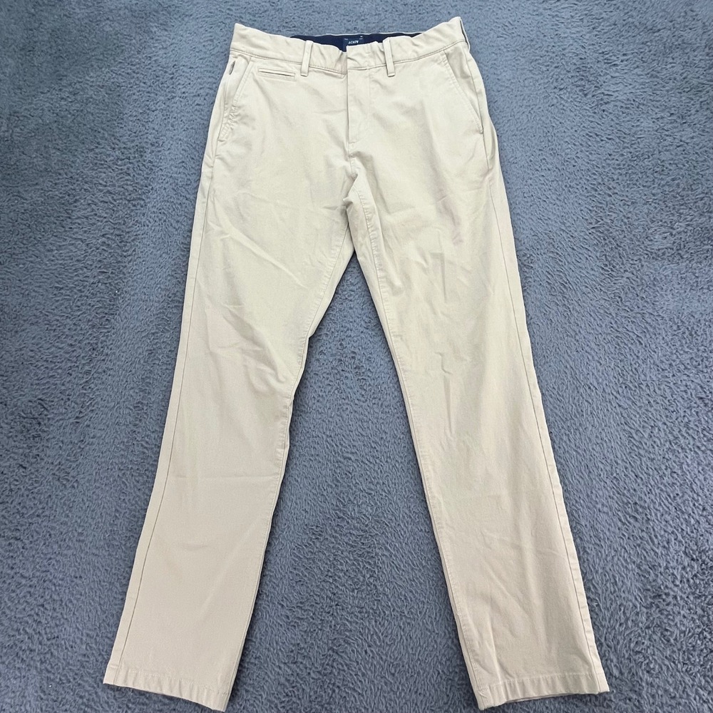 J.Crew 770 Tech Pant Mens 29x32 Straight Fit Khaki Chinos‎ Casual Office